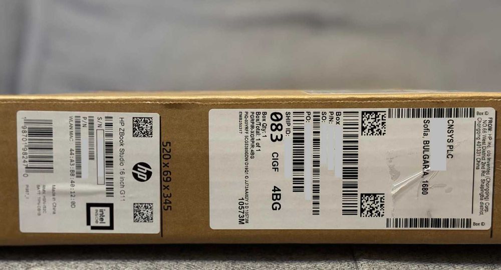 HP ZBook Studio 16 G11 – Чисто нов, Ultra 7 155H| 32GB RAM | RTX 1000