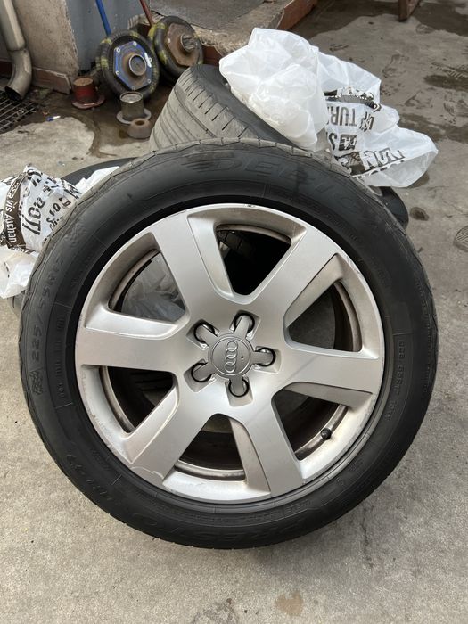 Roti jante audi 5x112 225 55 17 anvelope iarna si vara