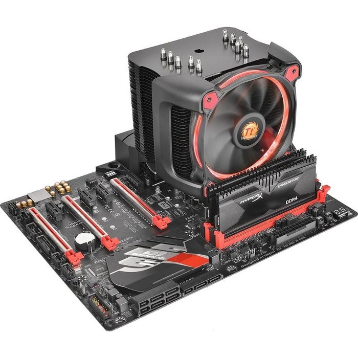 Cooler CPU Thermaltake Riing Silent 12 Pro Red, compatibil Intel/AMD
