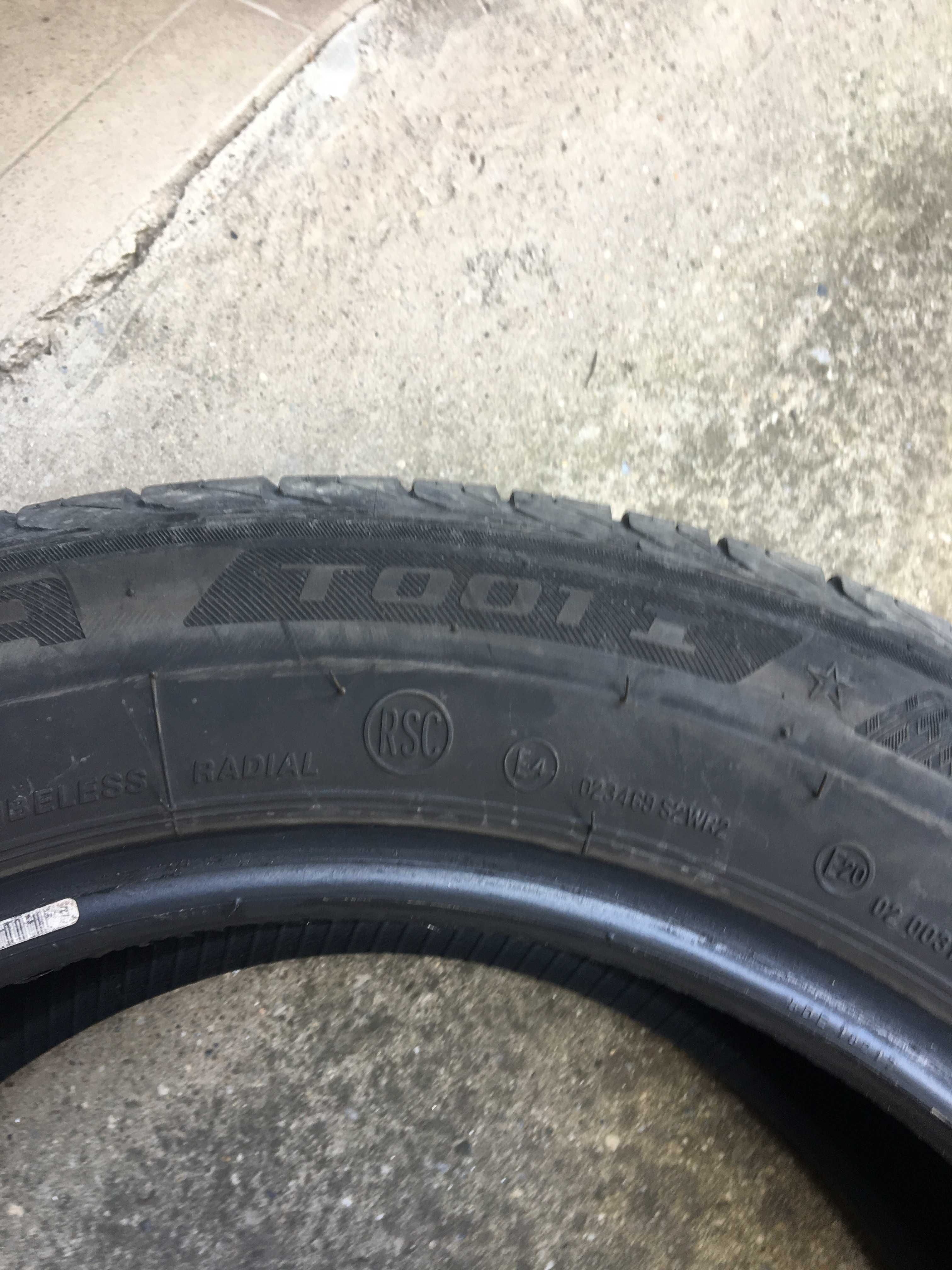 4 броя летни гуми Bridgestone Turanza T001 RFT 225/55 R17 97W-Рънфлат