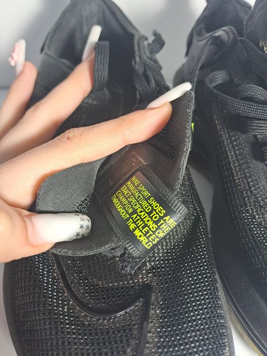 nike zoom double stacked volt black femei