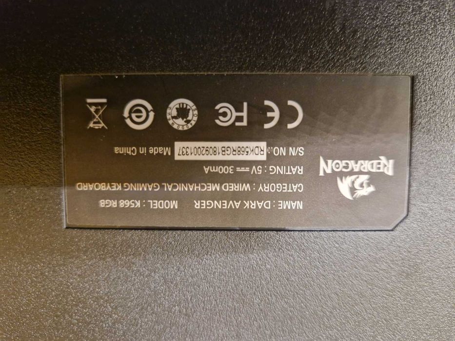 Tastatură Gamer Redragon Dark Avenger K568