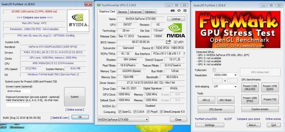 Placa video Gaming Nvidia GTX 650,impecabila,ca noua