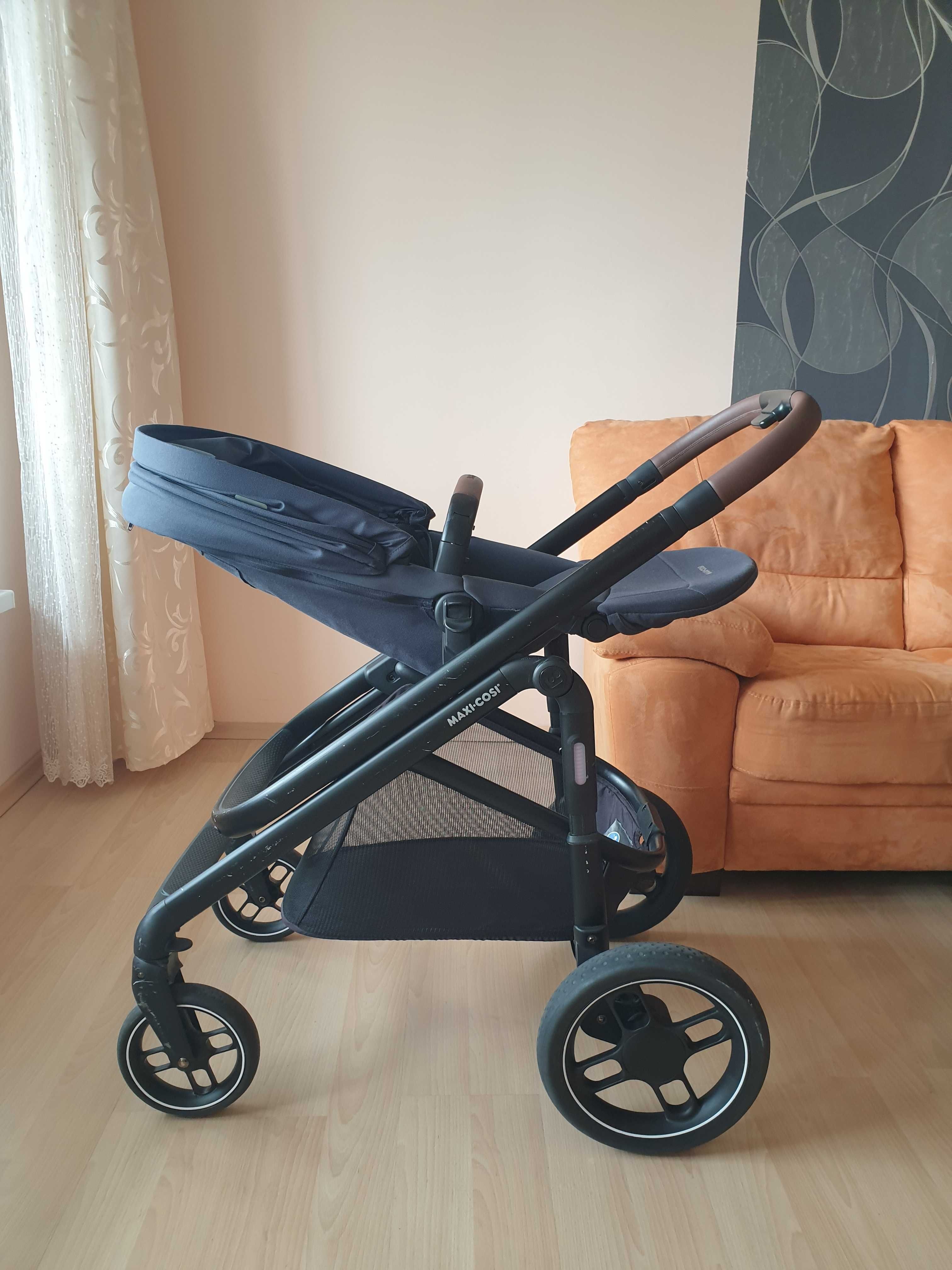 Бебешка количка Maxi Cosi Plaza + 2 в 1 Essential Graphite