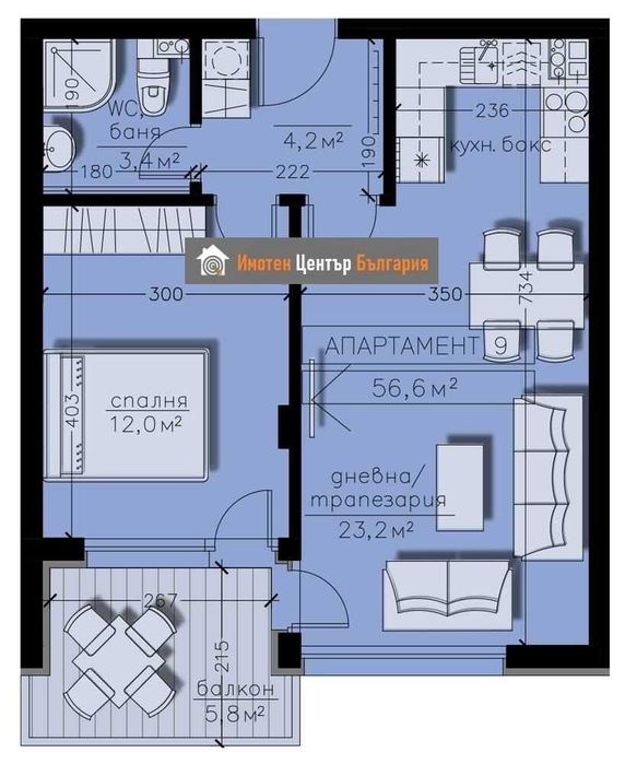 Продава се Двустаен апартамент в София, Студентски град - 66 кв.м за 2197 €/кв.м - Снимка #1