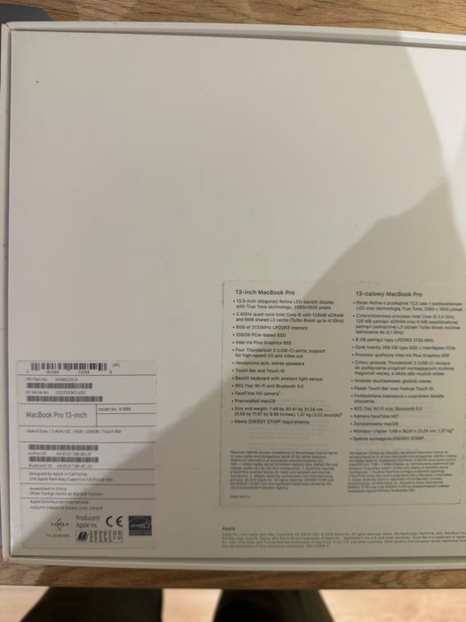 Apple MacBook Pro 13’ 2019 Touchbar i5 impecabil