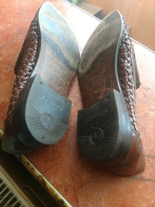 Pantofi piele împletiți 44