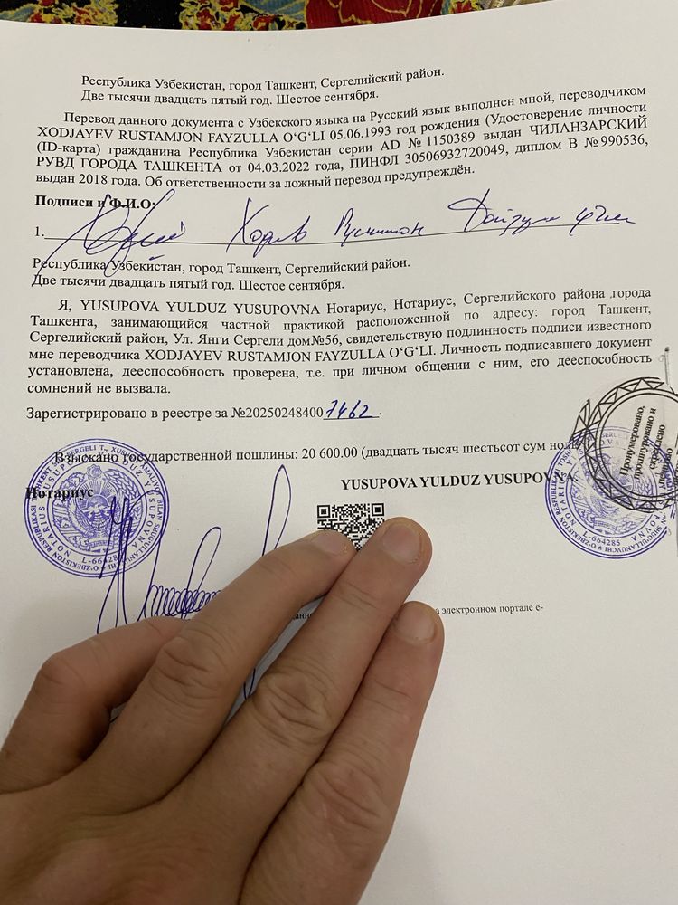 Notarial Tarjima hizmatlari tez fursatda