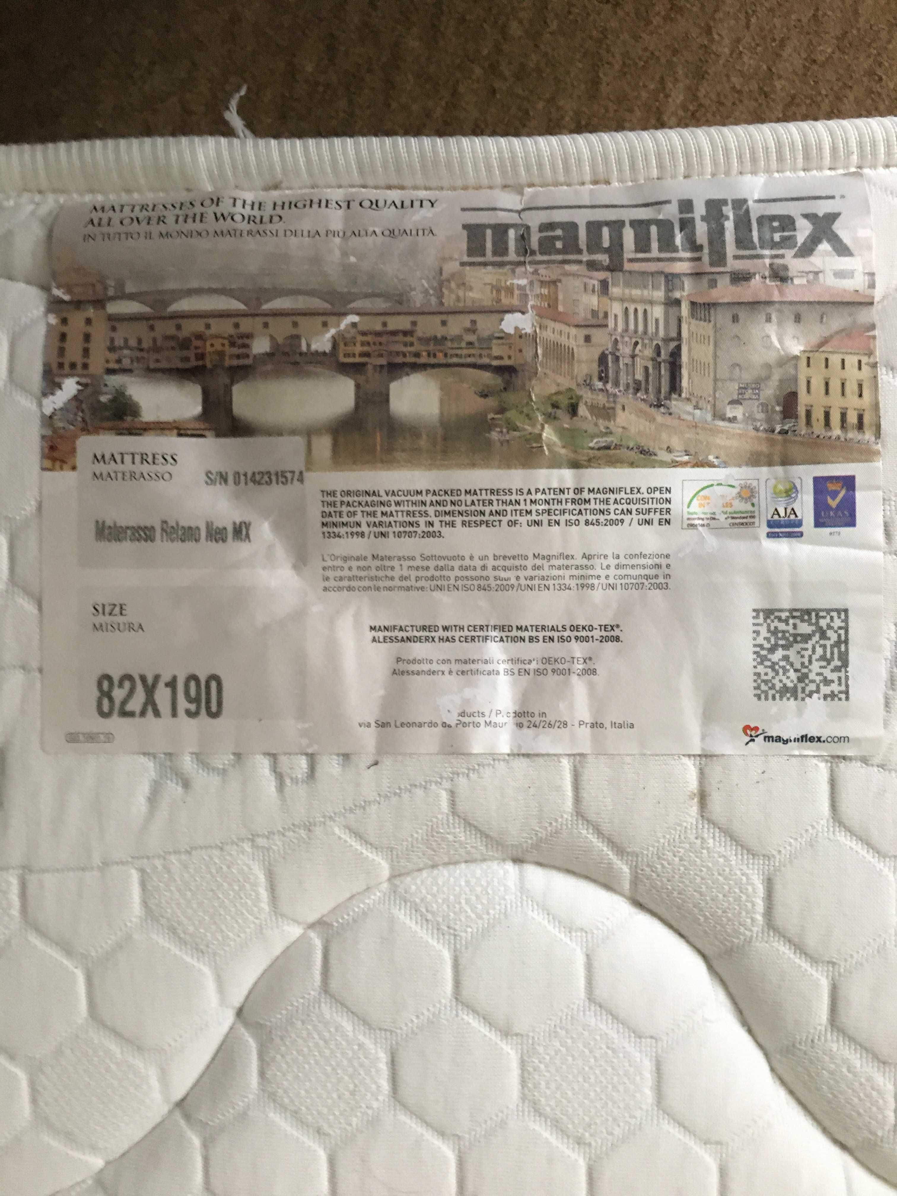 Magniflex RelanoNeoMX/82x190/, iSleep NaturaOrg./160x200/, легло масив