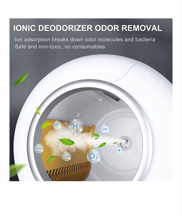 Автоматична котешка тоалетна, самопочистваща се