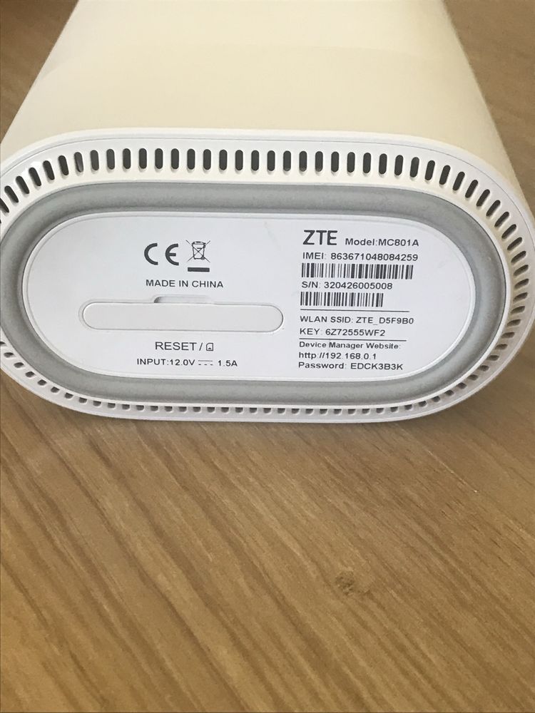 Заявен! Wi Fi рутер YETTEL ZTE MC801A