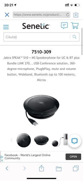 Jabra SPEAKâ„¢ 510 + MS Speakerphone for UC & BT plus Bundle LINK 370