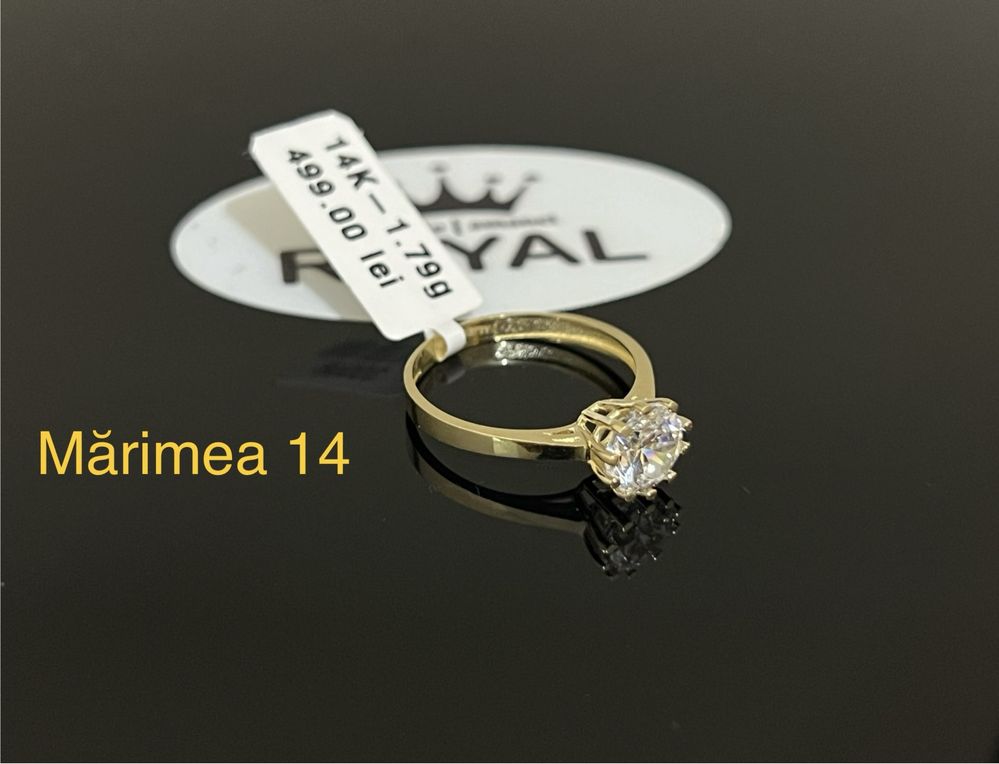 Bijuteria Royal CB : Inel dama aur 14k 1,79gr mărimea 14