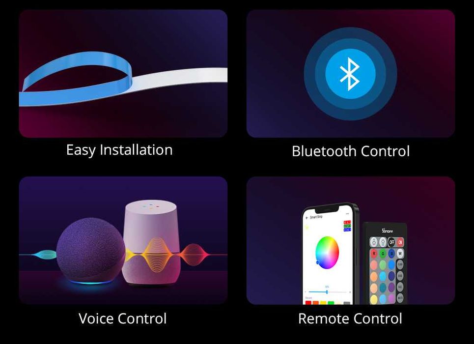 SONOFF L2 5M Smart LED Light Strip Wi-Fi RGB Интелигентна LED Лента