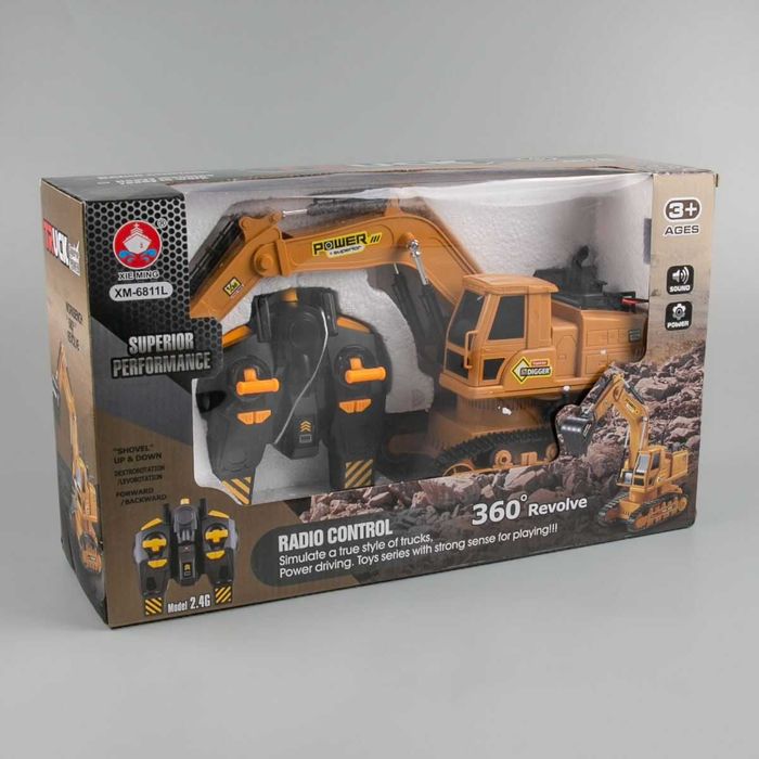 Гусеничный экскаватор на радиоуправлении (27 см., со звуком)