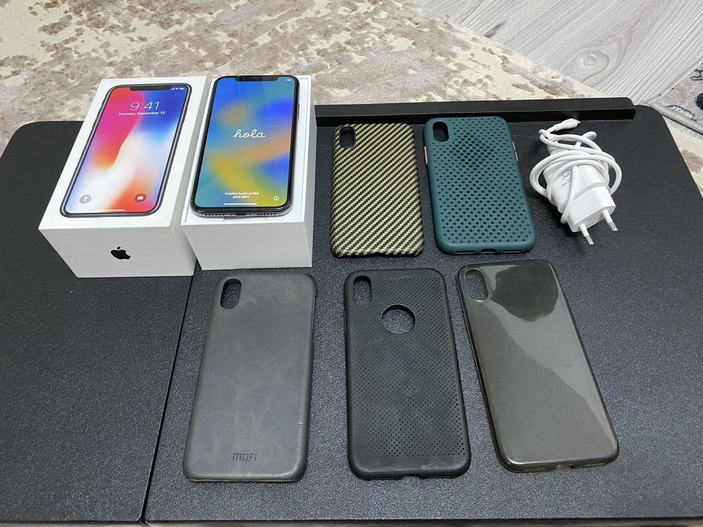 Vând iphone X space grey 256 GB