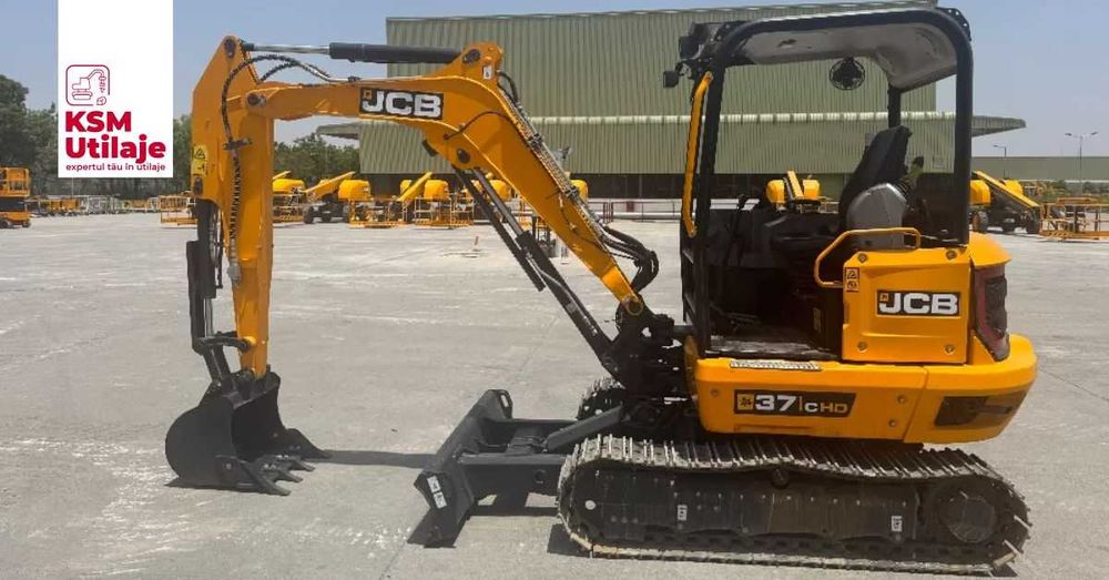 Mini Excavator NOU JCB 37C (4T) - Coada ZERO, 25 CP, Motor Perkins