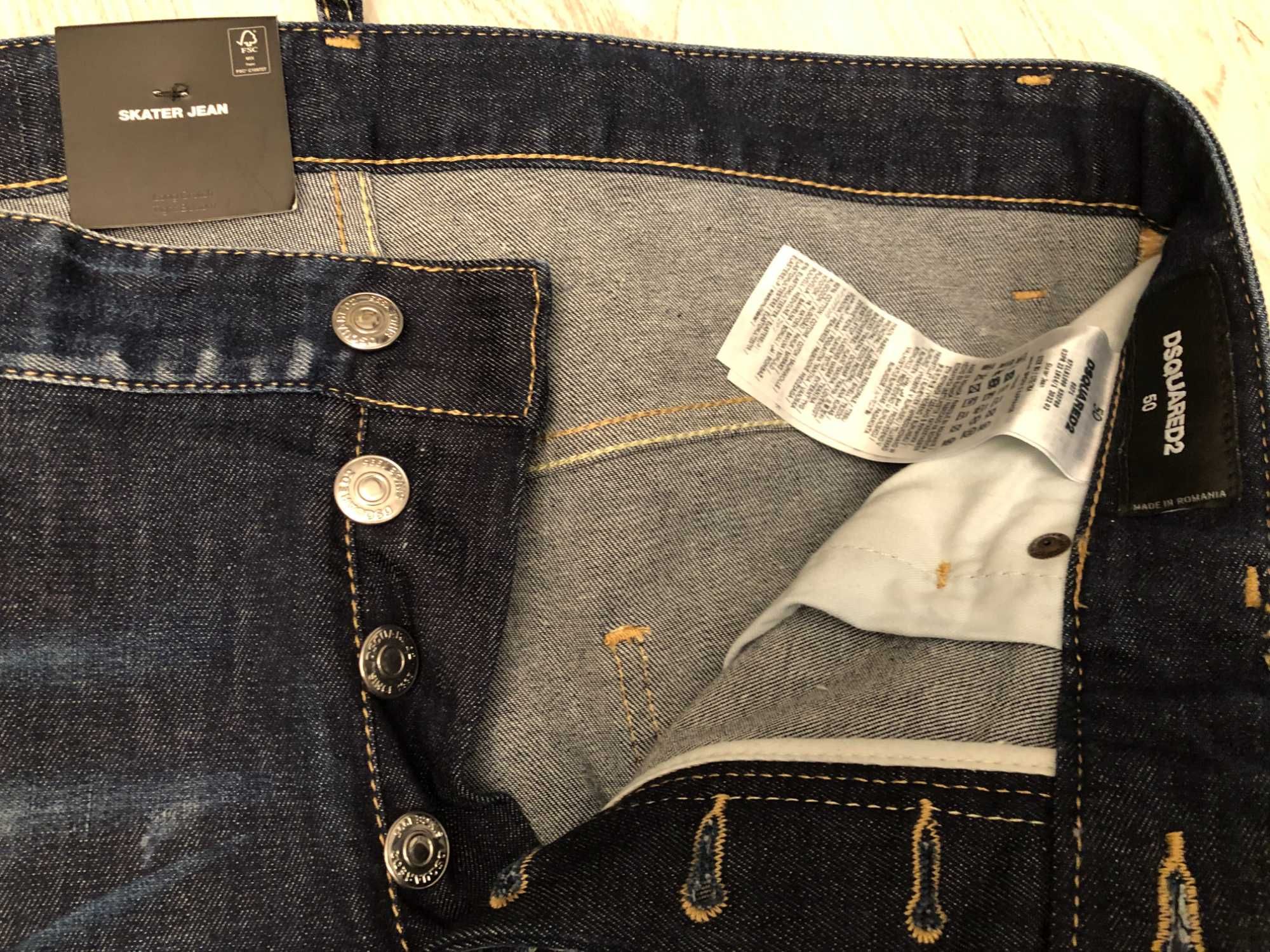 Dsquared2 blugi Skater Jean 50 italy, sau L, retail 595 euro