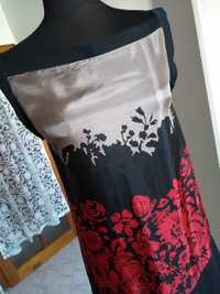 SIMONA BARBIERI Twinset 100% естествена коприна  в черно и червено
