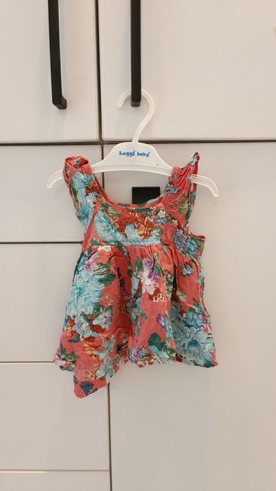 Лятна ефирна рокля за бебе 0-6 месеца