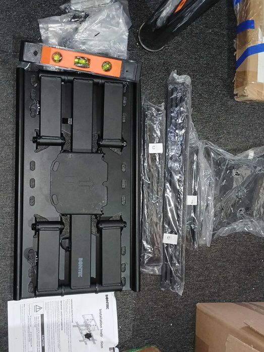 Suport perete TV BONTEC, 37-80", brat dublu, 65 kg, VESA 600x400