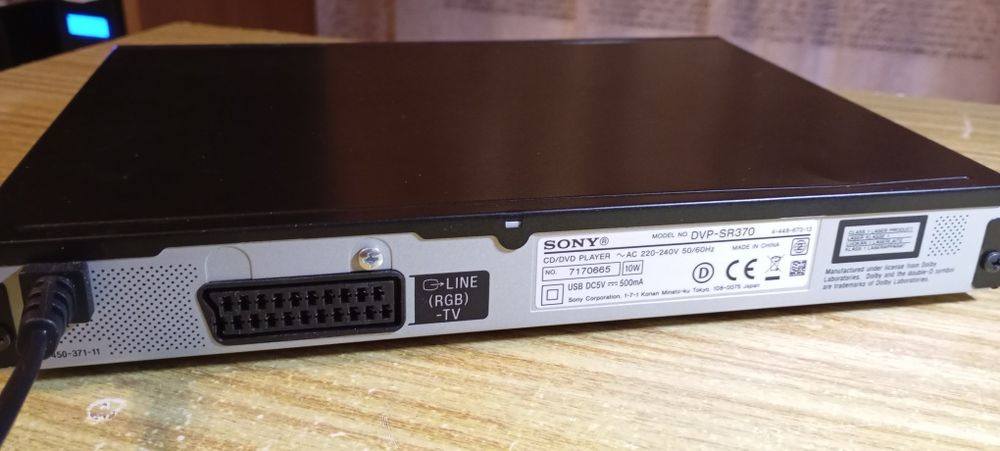 Dvd Sony DVP SR370