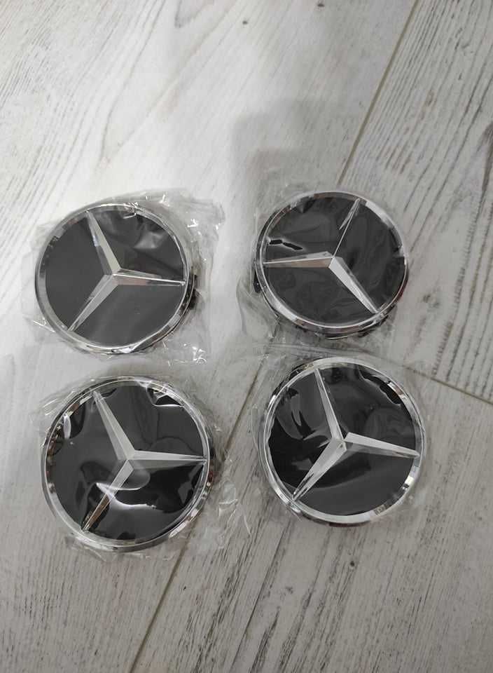 Set 4 capace janta Mercedes - Benz diametru 75 MM ( 2 modele )