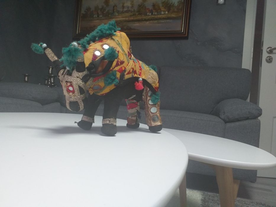 Стара детска играчка ръчна изработка ретро сувенир колекционерска