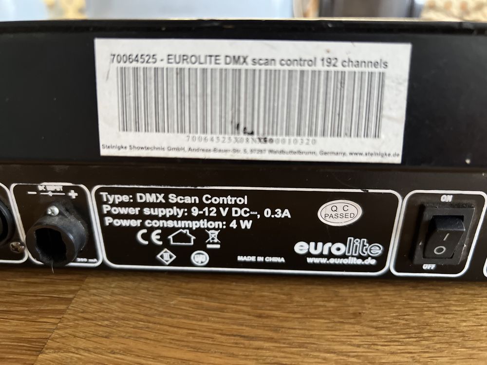 Controler joc de lumini eurolite dmx scan control 192