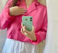 Короткий розовый пиджак