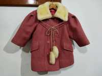 Пальто зимнее для девочки на 1-2  года