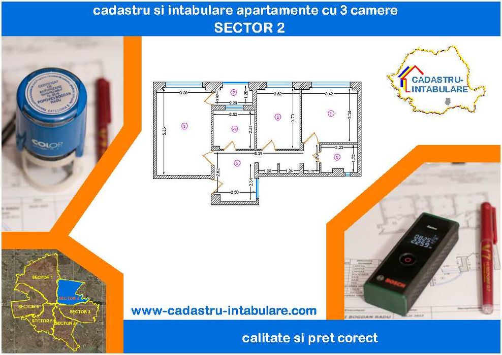 Cadastru și Intabulare Apartamente / Garsoniere – Sector 2, București