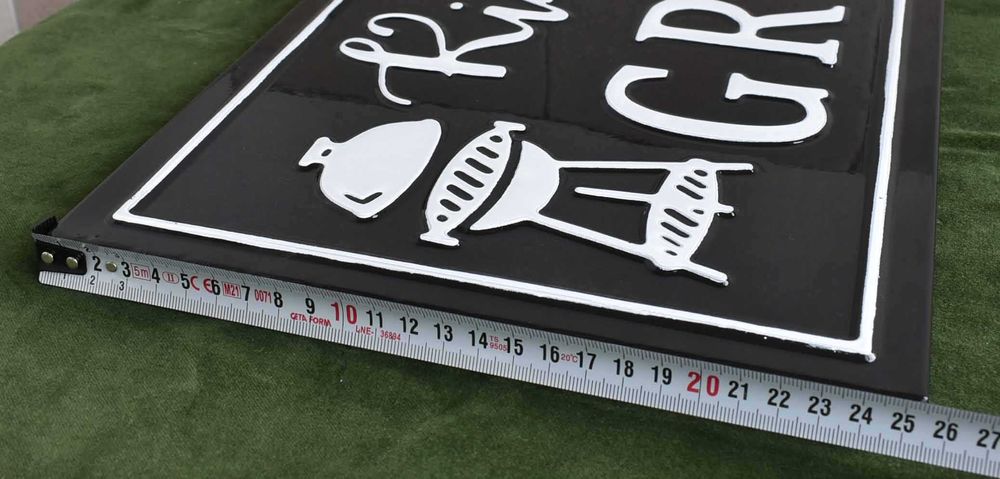 Емайлирана табела на грил майстора