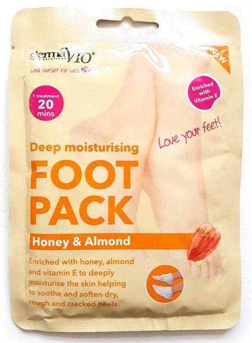 Derma V10 Пилинг и Хидратираща Маска за Крака 2 бр. за 10 лв.