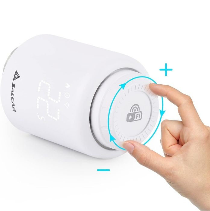 Cap termostatic inteligent pentru calorifer SALCAR TRV603, Wifi