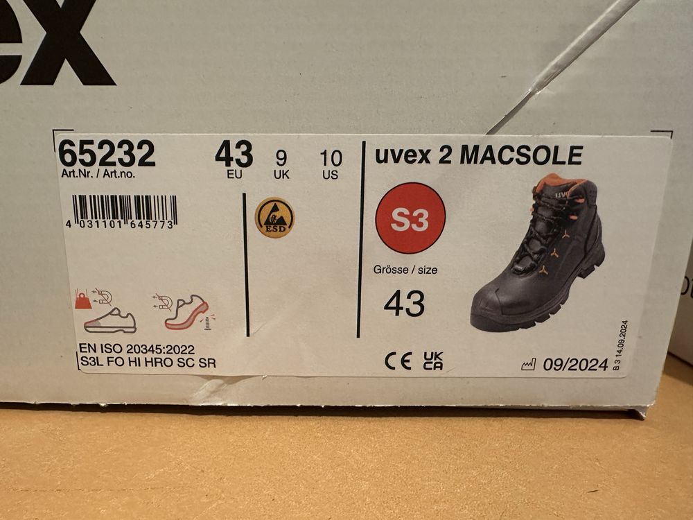Uvex 2 Macsole S3 43 номер