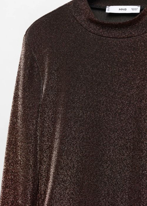 Нова  MANGO дамска парти блуза с блясък