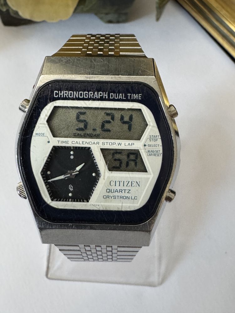 Rar! Citizen Crystron LC Japan. Vintage, anii 1970. Colectie