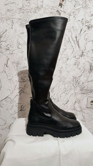 Елегантни Черни Ботуши Tamaris – Над Коляното