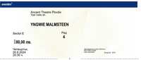 Билет за концерта на Yngwie Malmsteen в Пловдив