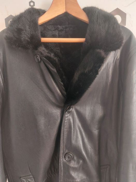 Продам кожаную дублёнку