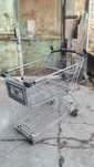 Carucior supermarket, mare, metalic, pentru marfa