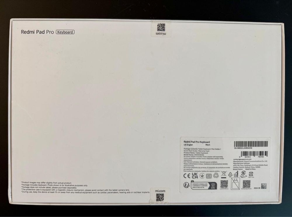 Husa cu tastatura Xiaomi pentru Redmi Pad Pro Keyboard US English Noua