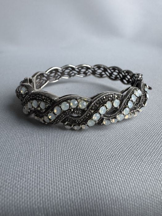 Bratara din argint, marcasite si opalit