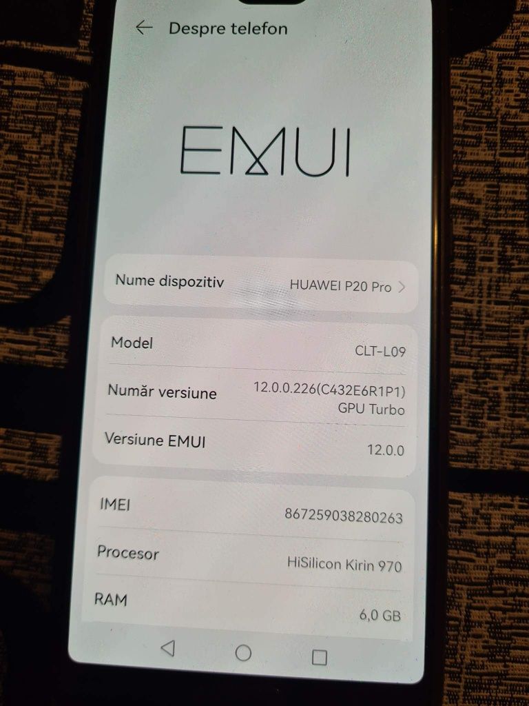 Vând huawei p20 pro în perfecta stare