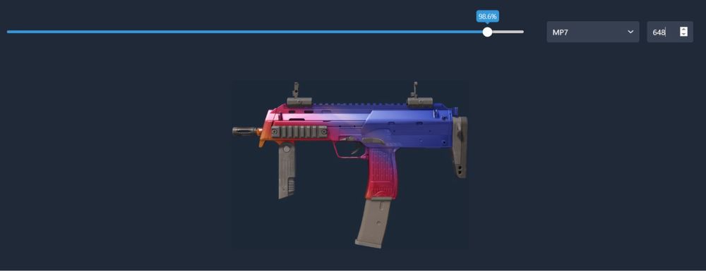 CS GO Кс Го скин Mac-10 Fade FN 100%