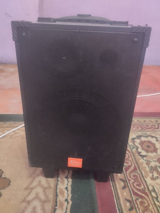 Портативная колонка Super Bass LT-908 черный, коричневый