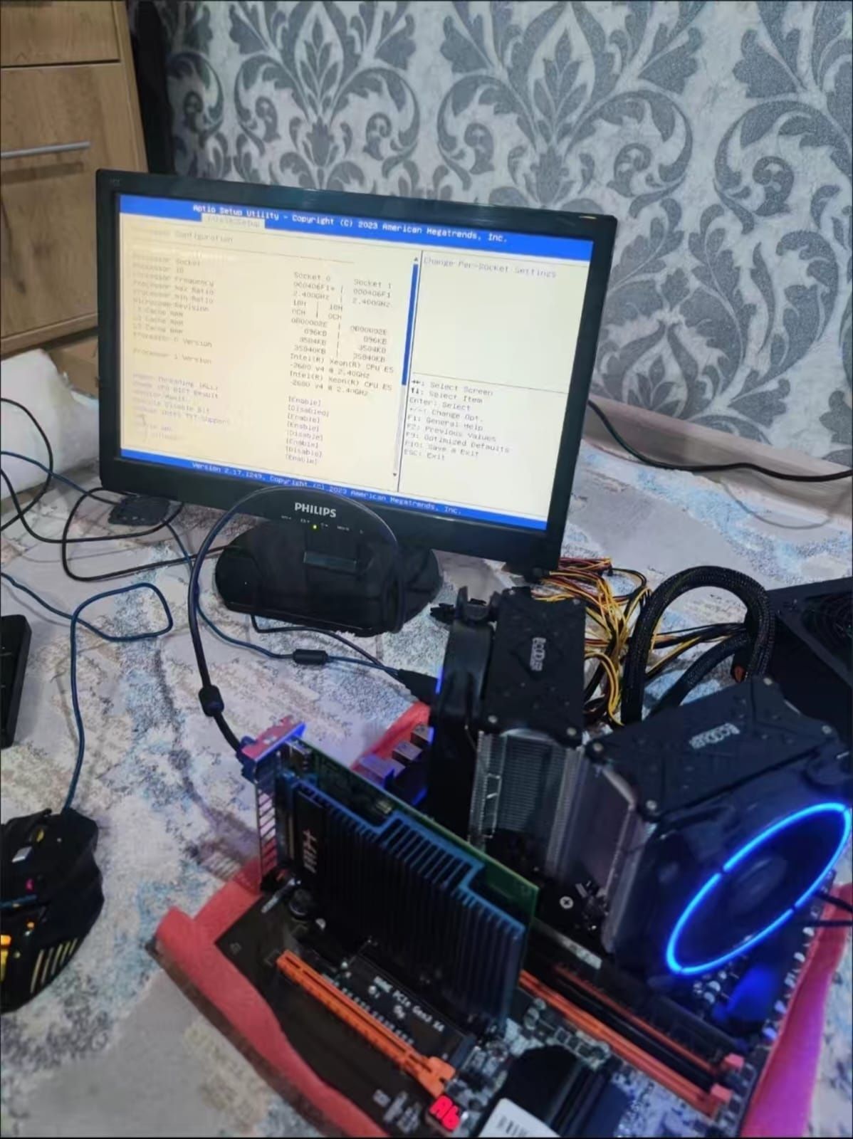 Продам двухпроцесорную материнскую плату atermiter x99 dual