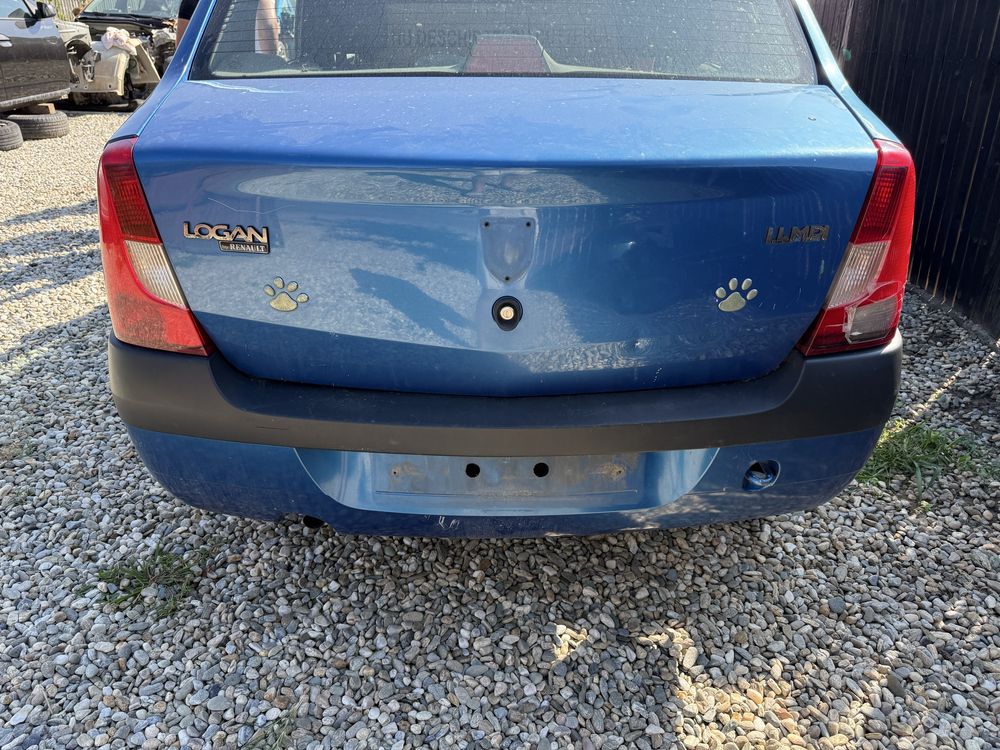Vand bara spate/capota portbagaj Dacia Logan albastru egee 2008