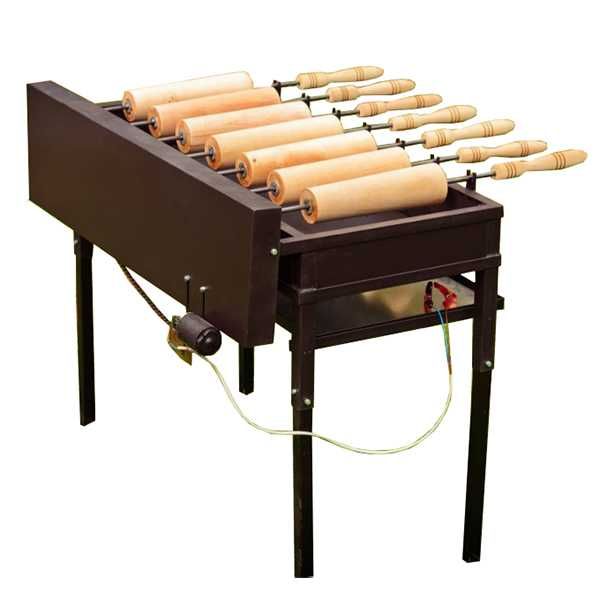 Aparat, gratar kurtos kalacs pe carbuni cu 5 forme nou/ kurtosgrill